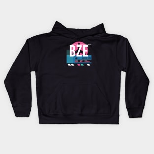 Belize City (BZE) Airport // Sunset Baggage Tag Kids Hoodie